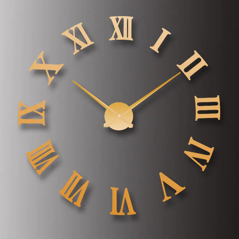 Kreativer europäischer Stil Spiegel-Wanduhr