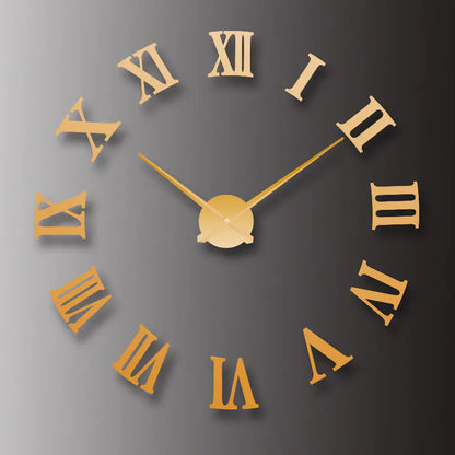 Kreativer europäischer Stil Spiegel-Wanduhr